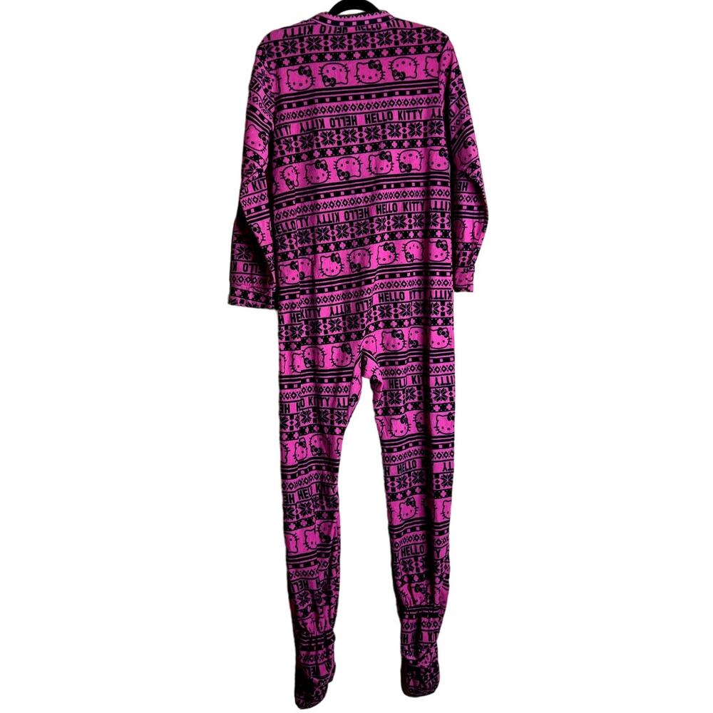 Hello Kitty Onesie Pajamas Pjs Sleepwear Women La… - image 2